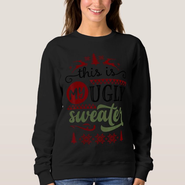 Christmas Quote Saying Cute Kids Girls Boys Women  Sweatshirt (Vorderseite)