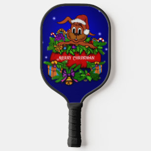 Christmas Rabbit Pickleball Schläger
