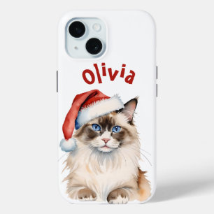 Christmas Ragdoll Cat Watercolor Case-Mate iPhone Hülle