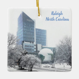 Christmas Raleigh NC Science Museum Globe Keramikornament