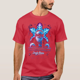 Christmas Rave Musik Festival DJ Santa Raver Jingl T-Shirt