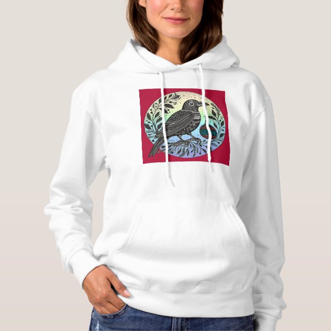 Christmas Raven Hoodie (Vorderseite)