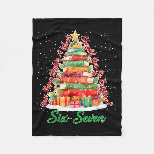 Christmas Reading 67 Six Seven Meme Teacher Book L Fleecedecke (Vorderseite)
