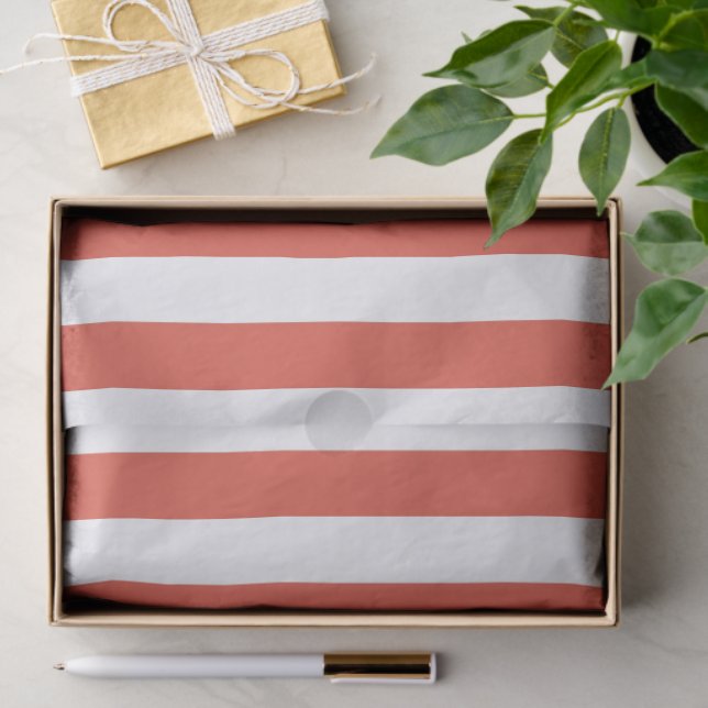 Christmas Red and White Striped Seidenpapier (Geschenk)