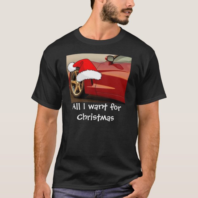 Christmas Red Corvette T-Shirt (Vorderseite)