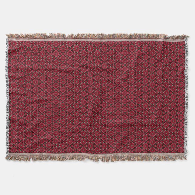 Christmas Red Floral Decke (Vorderseite)