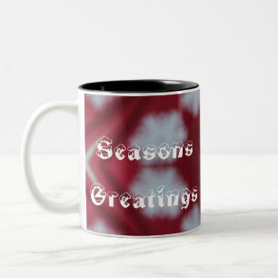 Christmas Red Seasons Greatings Kaffeetasse Tasse
