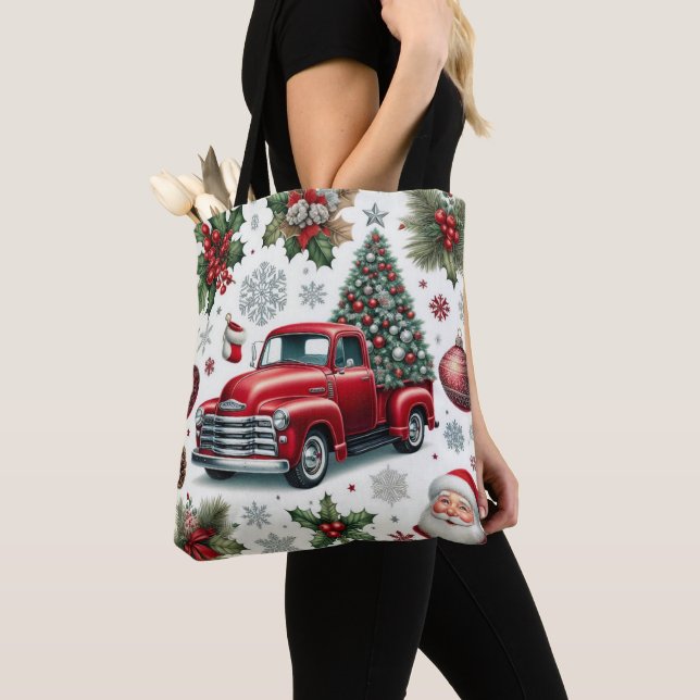 Christmas Red Truck and Santa Pattern  (Von Nahem)