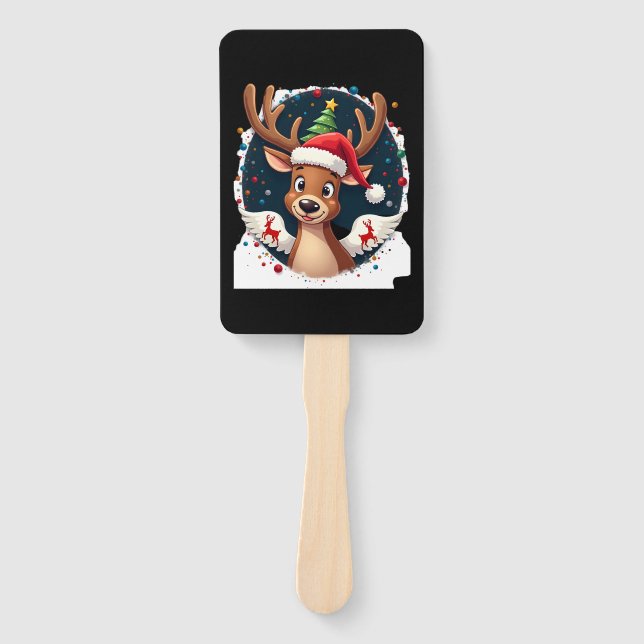 christmas Reindeer (2) Fächer (Vorderseite)