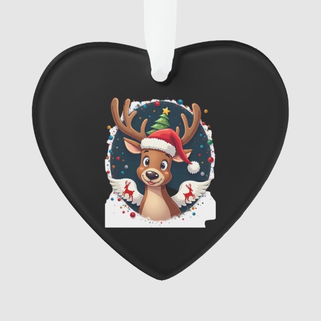 christmas Reindeer (2) Ornament (Vorderseite)