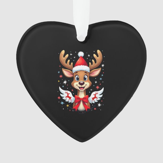 christmas Reindeer (3) Ornament (Vorderseite)
