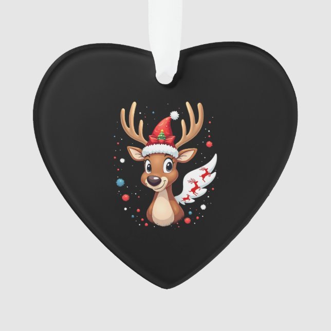 christmas Reindeer (5) Ornament (Vorderseite)
