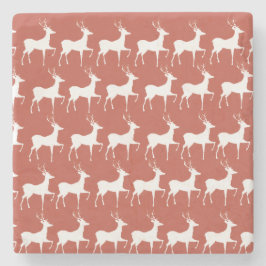 Christmas Reindeer Absorbent Stone Coaster Steinuntersetzer