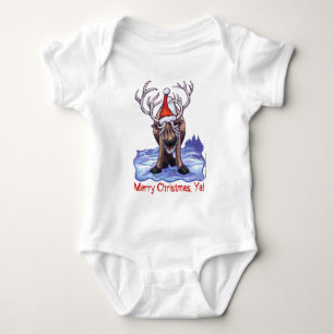 Christmas Reindeer Baby T-Shirt Baby Strampler