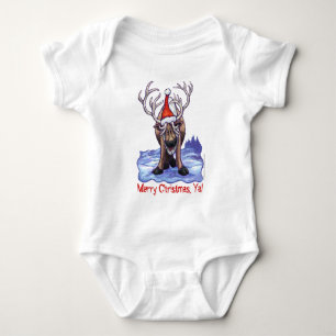 Christmas Reindeer Baby T-Shirt Strampler