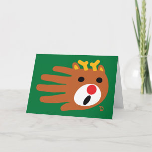 Christmas Reindeer card Feiertagskarte