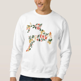 Christmas Reindeer Collage Hoodie – Festive Holida