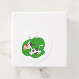 Christmas Reindeer Favor Tag Geschenkanhänger
