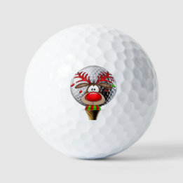 Christmas Reindeer Golfball