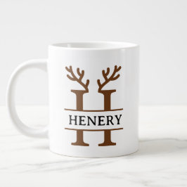 Christmas Reindeer holiday Mug, Custom winter Jumbo-Tasse