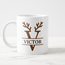 Christmas Reindeer holiday Mug, Custom winter Jumbo-Tasse