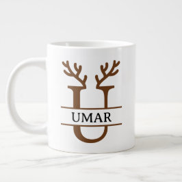 Christmas Reindeer holiday Mug, Custom winter Jumbo-Tasse