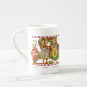 CHRISTMAS REINDEER Knochen-China Tasse