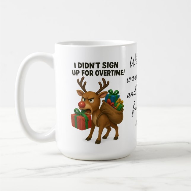 Christmas Reindeer Mug  Kaffeetasse (Links)