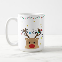 Christmas Reindeer – Powered by Hot Cocoa & Cheer Kaffeetasse
