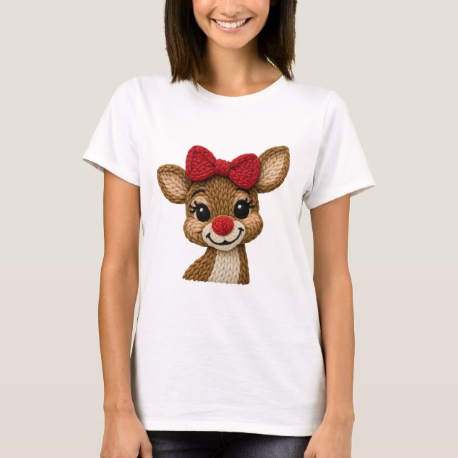 Christmas Reindeer Shirt – Cute Rudolph-Inspired  (Vorderseite)