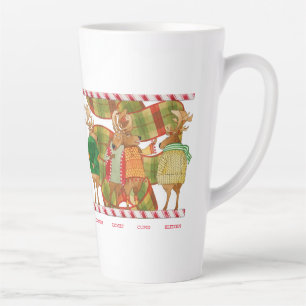 CHRISTMAS REINDEER Tall Latte Tasse