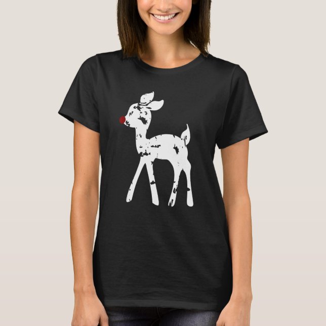 Christmas Reindeer Xmas Adorable Party  Men Women  T-Shirt (Vorderseite)