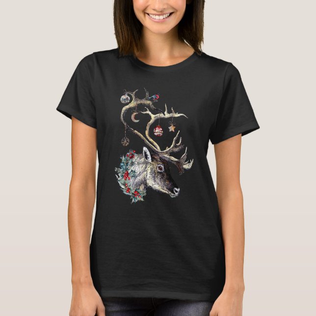 Christmas Reindeer  Xmas Merry Christmas T-Shirt (Vorderseite)