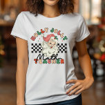 Christmas Retro Holly Jolly Mathe Teacher White T-Shirt<br><div class="desc">Dieser weiße T - Shirt des Holly Jolly Mathe Teacher ist das ideale Geschenk für einen Mathematiklehrer,  der will,  ein wenig Weihnachtsjubeln in die Schule zu bringen!</div>