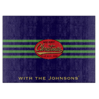 Christmas Retro Schneidebrett