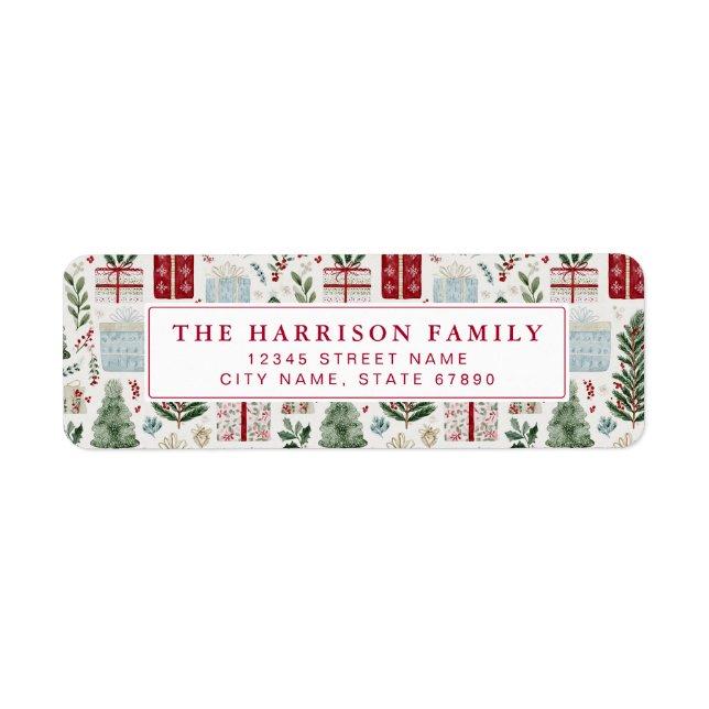 Christmas Return Address Labels (Vorne)