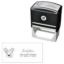Christmas Return Address Self-inking Stamp Permastempel