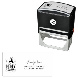 Christmas Return Address Self-inking Stamp Permastempel