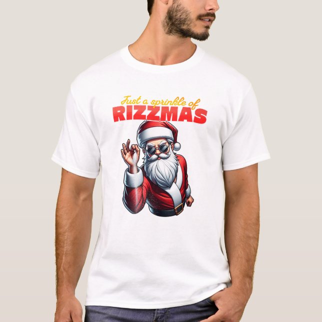 Christmas Rizz Meme Rizzmas Spirit T-Shirt (Vorderseite)