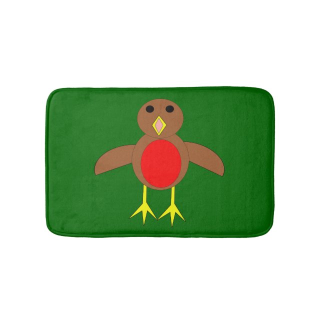 Christmas Robin Bath Mat Badematte (Vorderseite)