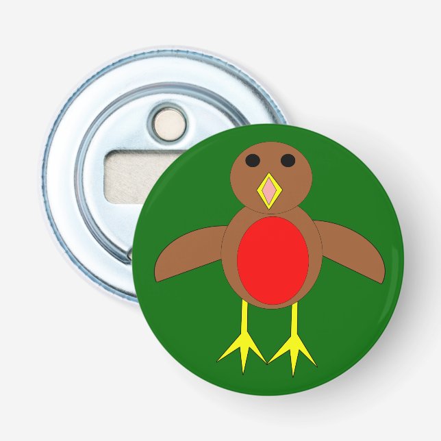 Christmas Robin Bottle Opener Flaschenöffner (Vorderseite)