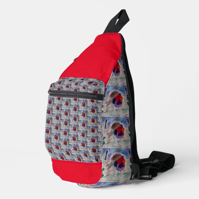 Christmas Robin Crossbody Bag (Rechte Ecke)
