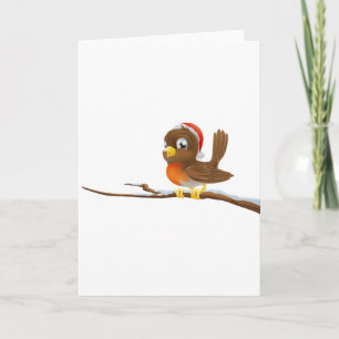 Christmas Robin Feiertagskarte