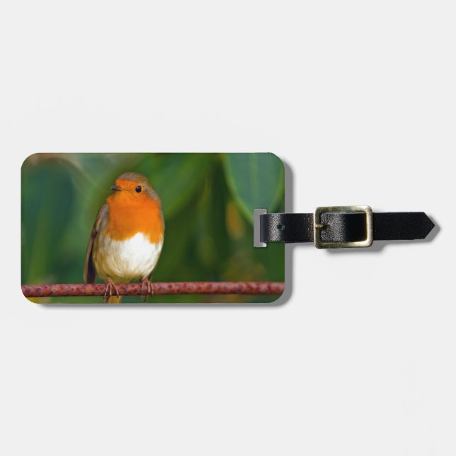 Christmas Robin Gepäckanhänger (Vorderseite horizontal)