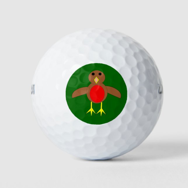 Christmas Robin Golf Ball (Vorderseite)