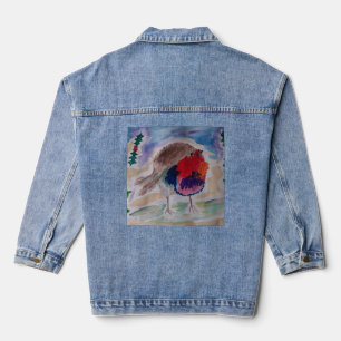 Christmas Robin Jeansjacke