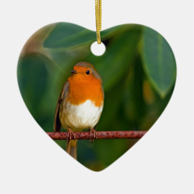 Christmas Robin Keramikornament (Vorne)
