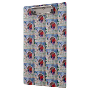 Christmas Robin Klemmbrett