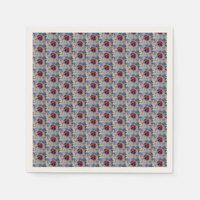 Christmas Robin Paper Serviette (Vorderseite)