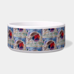 Christmas Robin Pet Bowl Napf